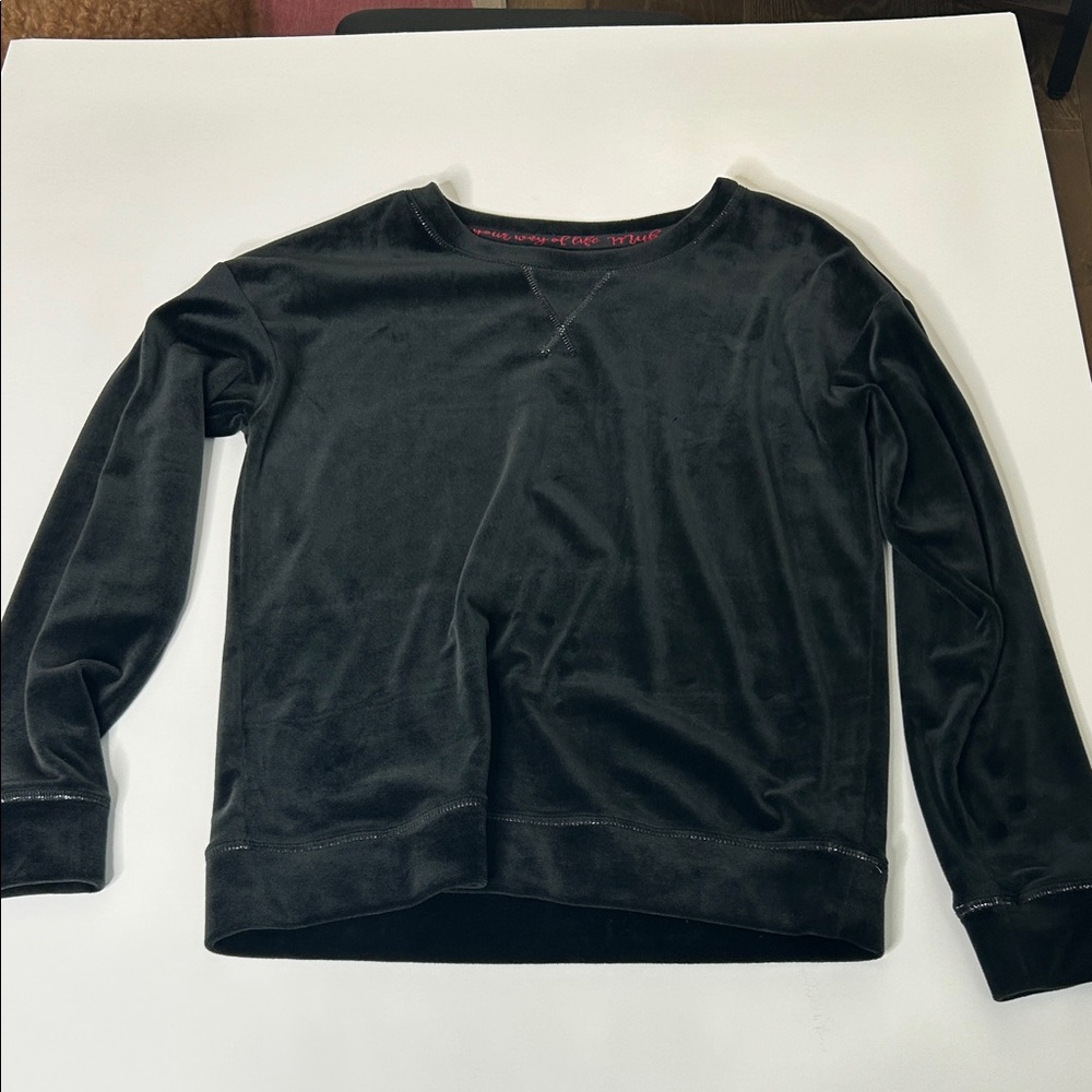 Muk Luks Black Long Sleeve Top
